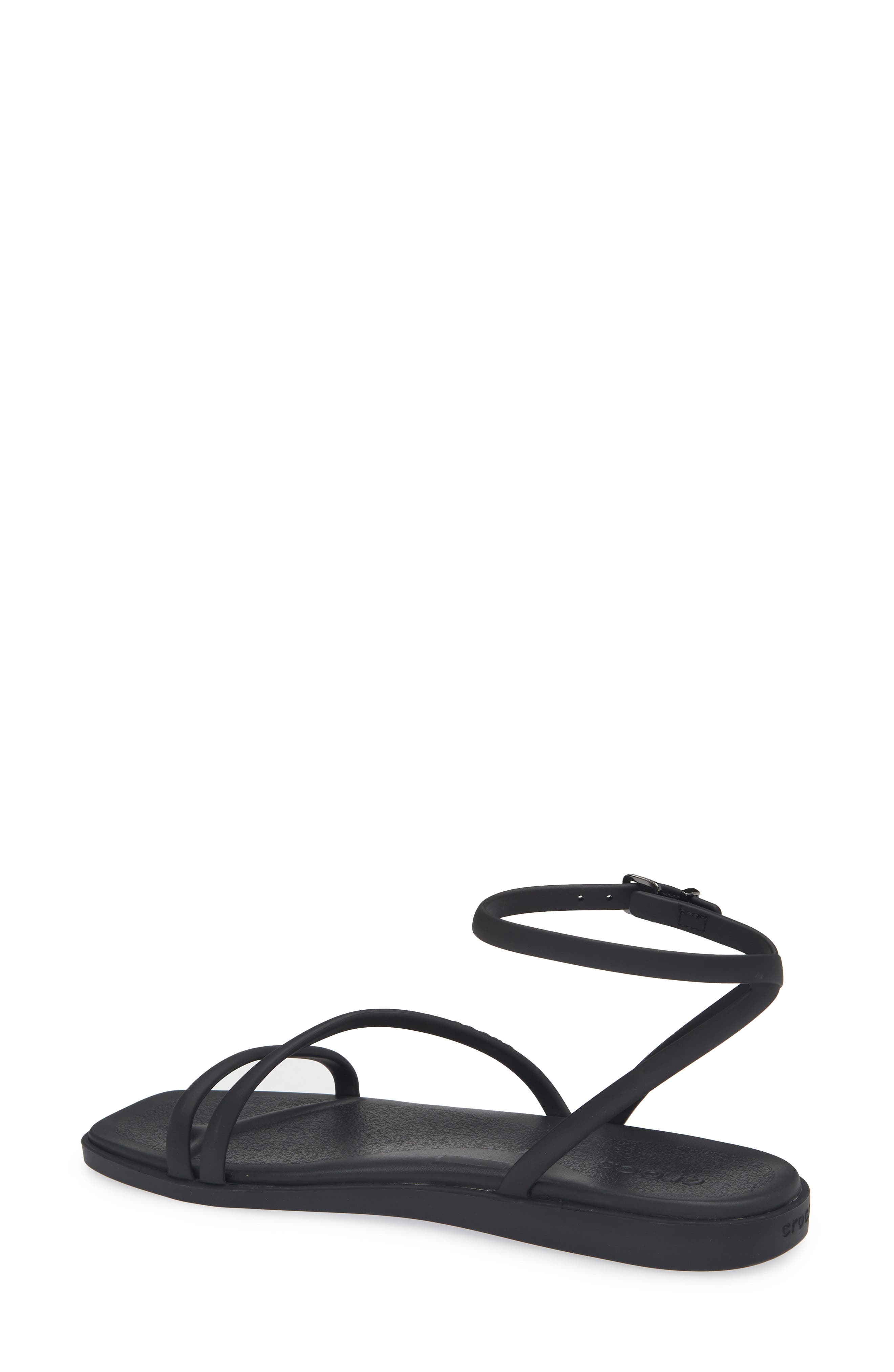 CROCS Miami Ankle Strap Sandal, Alternate, color, Black