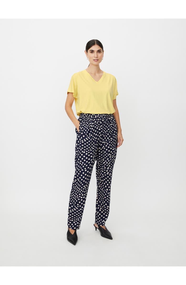 Masai Copenhagen MaPless Polka Dot Tapered Pants, Alternate, color, Navy Blazer