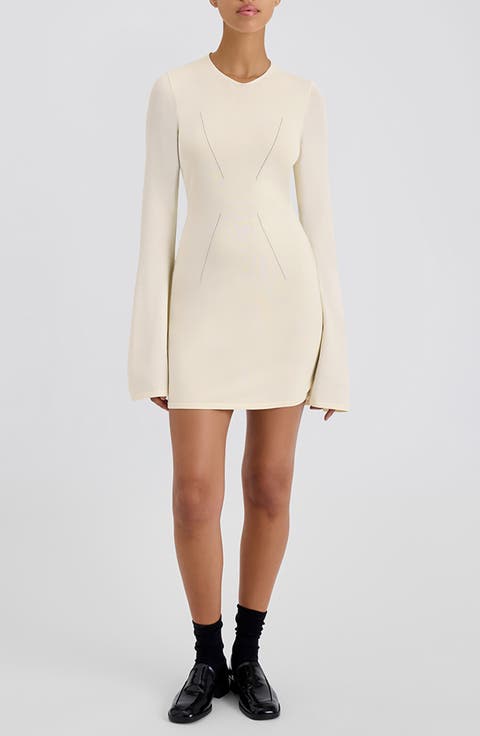 The Narcia Cutout Long Sleeve Minidress