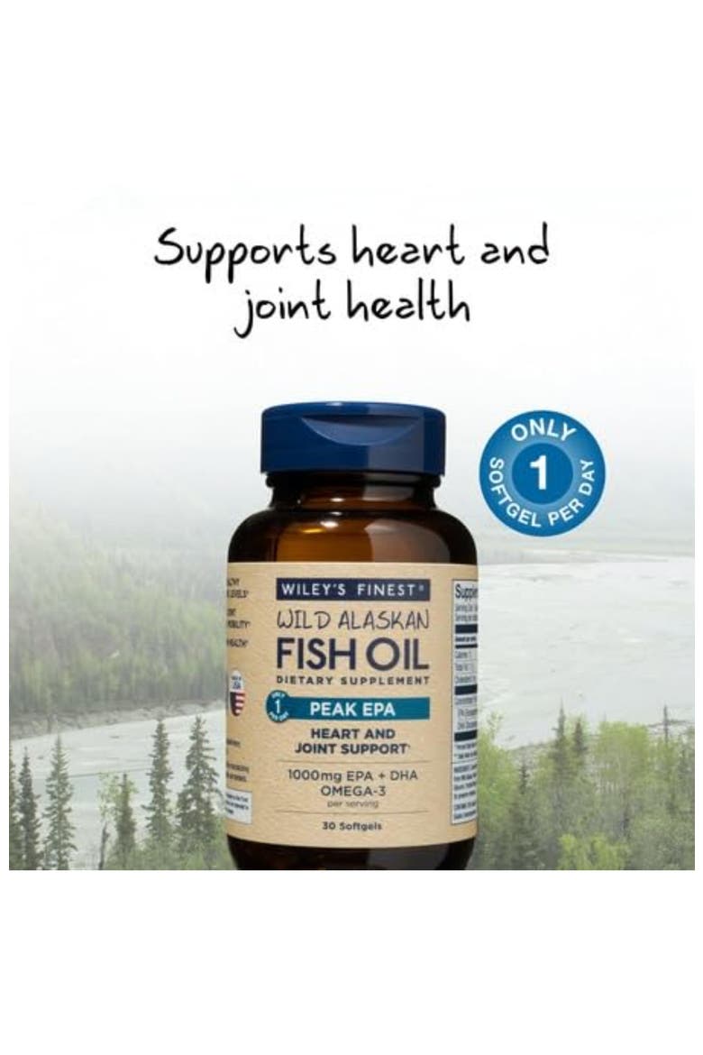 Peak EPA Omega-3 Softgels for Joint Health Support 30 softgels bottle(30 servings), Alternate, color, None