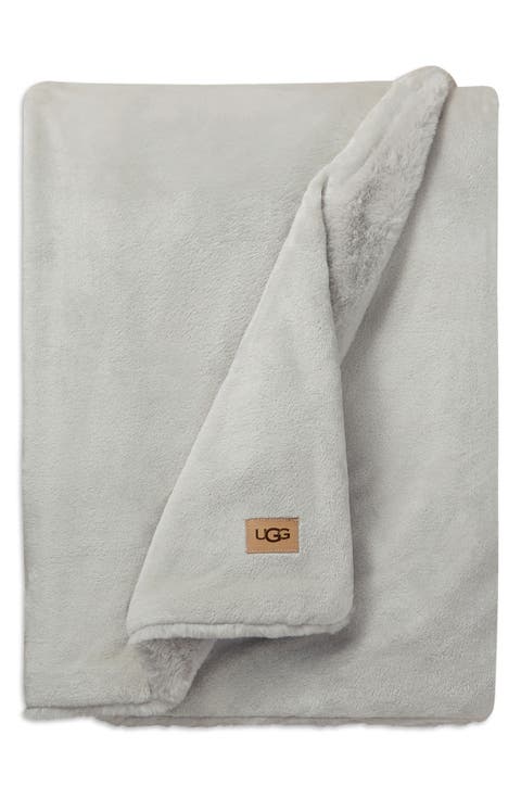 Coastline Faux Fur Throw Blanket