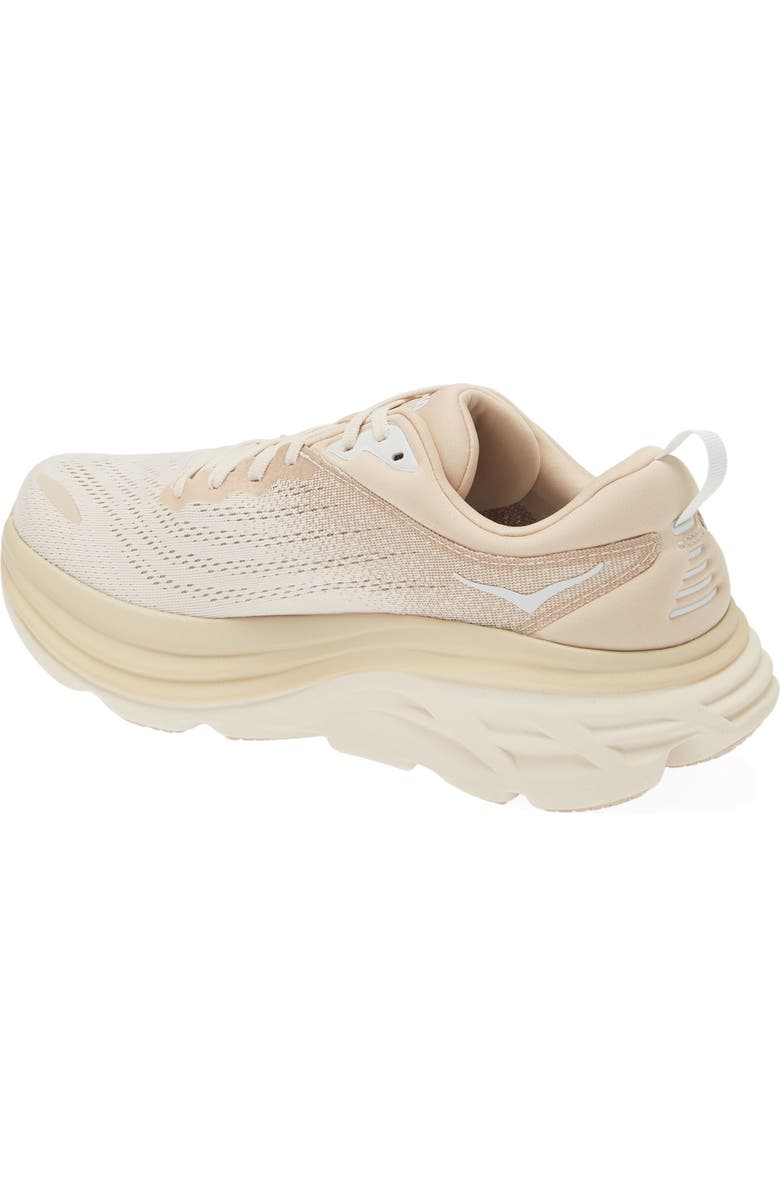 HOKA Bondi 8 Running Shoe, Alternate, color, Shifting Sand / Eggnog