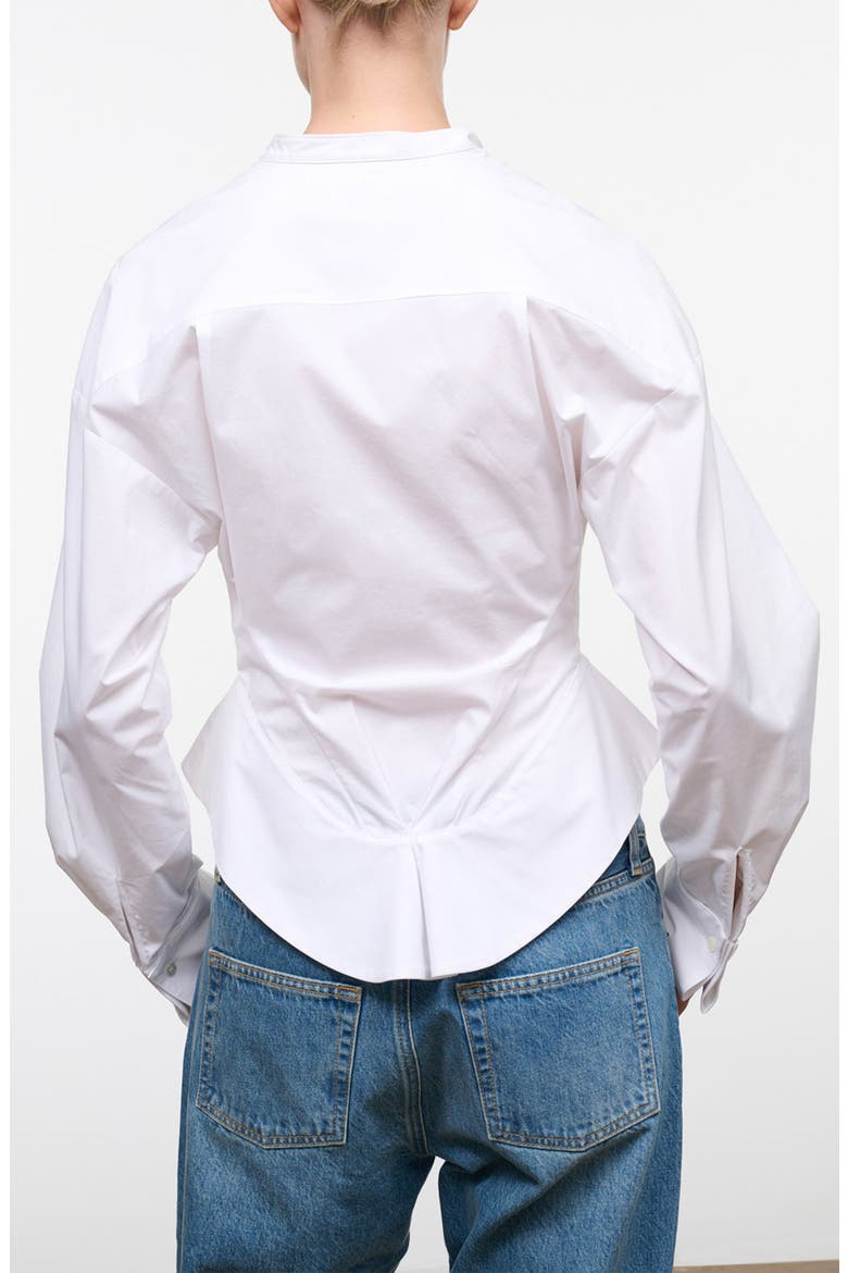 Rhys Stretch Cotton Shirt, Alternate, color, WHITE