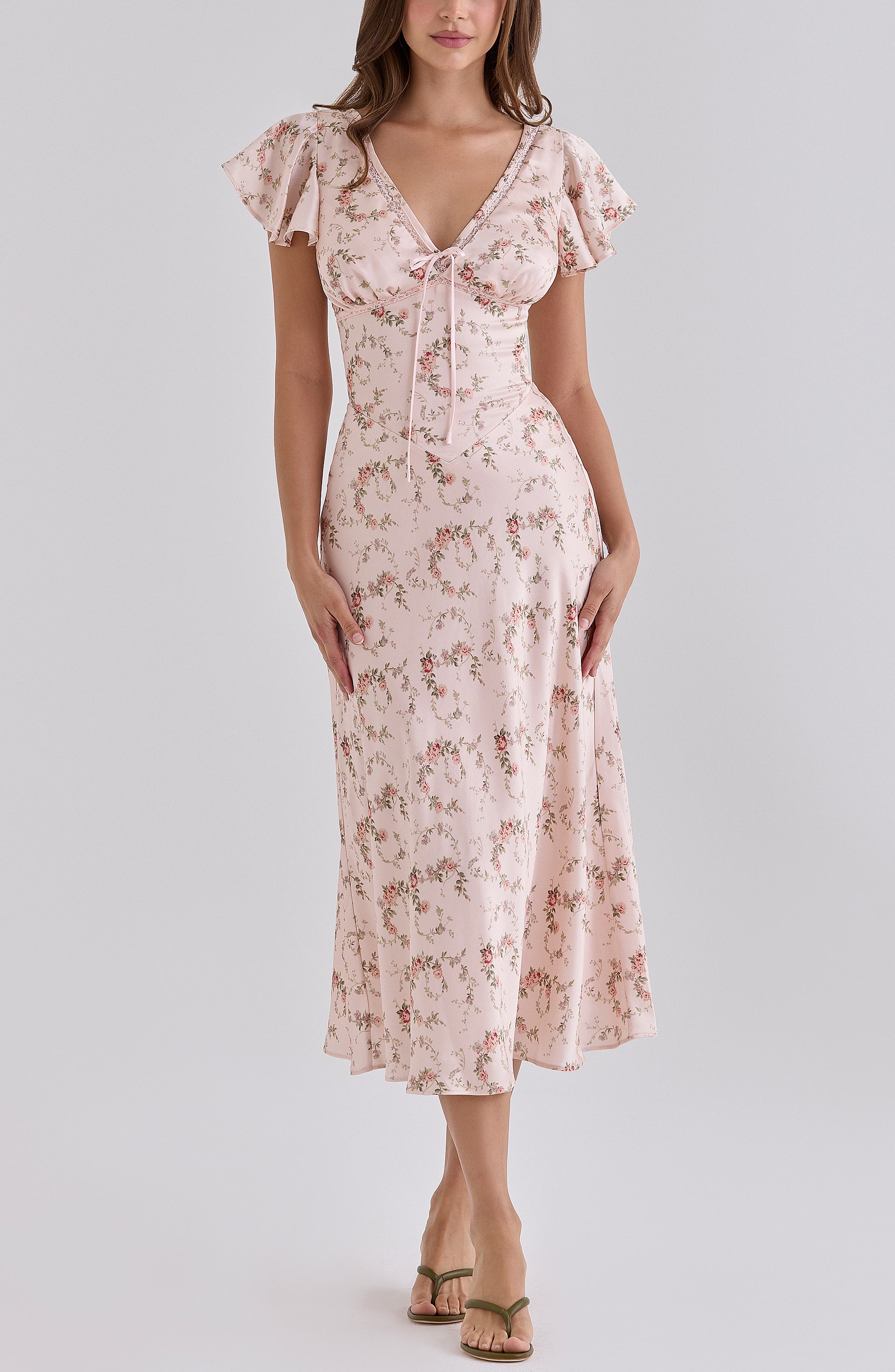 selected PINK VINTAGE ROSE FLORAL PRINT