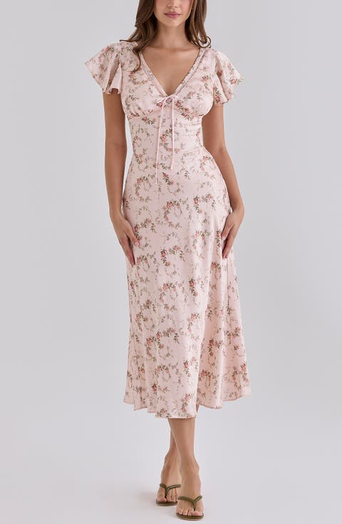Raye Satin Midi Dress
