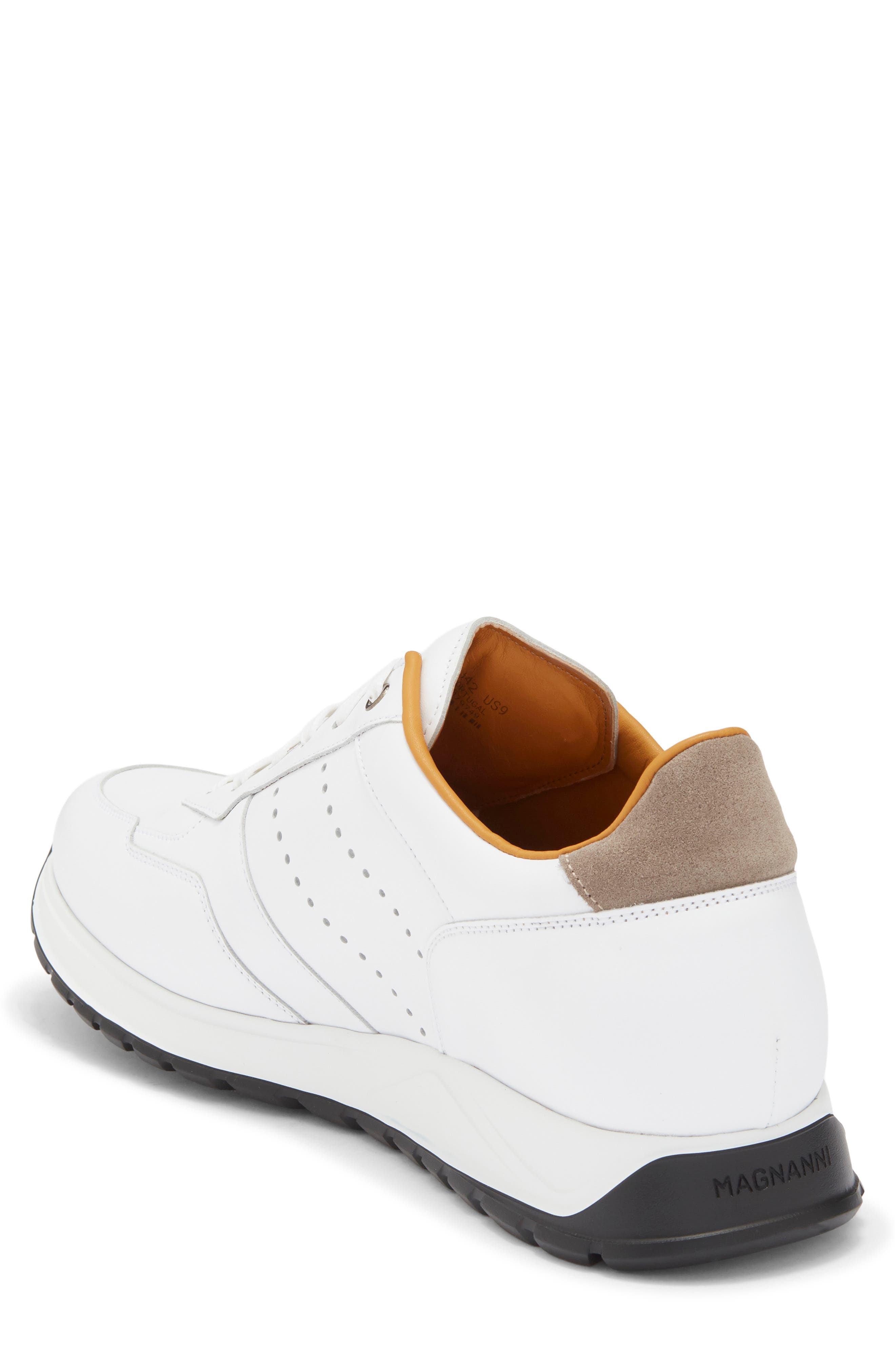 Fado Leather Sneaker, Alternate, color, WHITE / TIERRA SUEDE