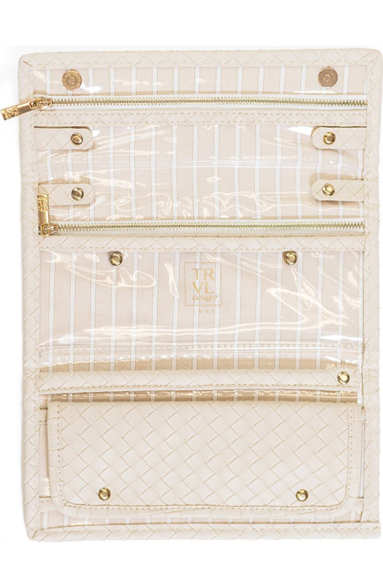 TRVL Design Woven Sand Jewel Wallet, Alternate, color, Tan