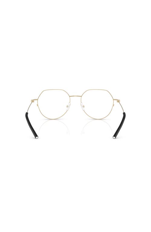 Moncler 54mm Irregular Optical Glasses In Gold