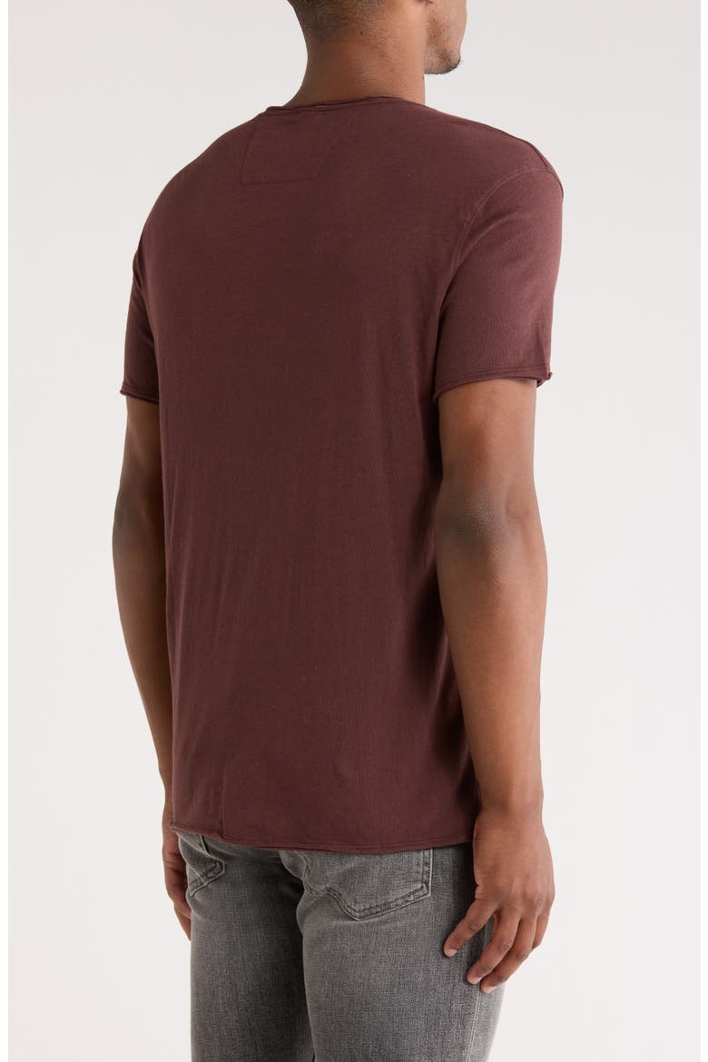 Royal Peace Raw Edge Cotton Graphic T-Shirt, Alternate, color, MERLOT