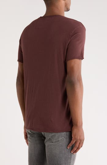 Royal Peace Raw Edge Cotton Graphic T-Shirt