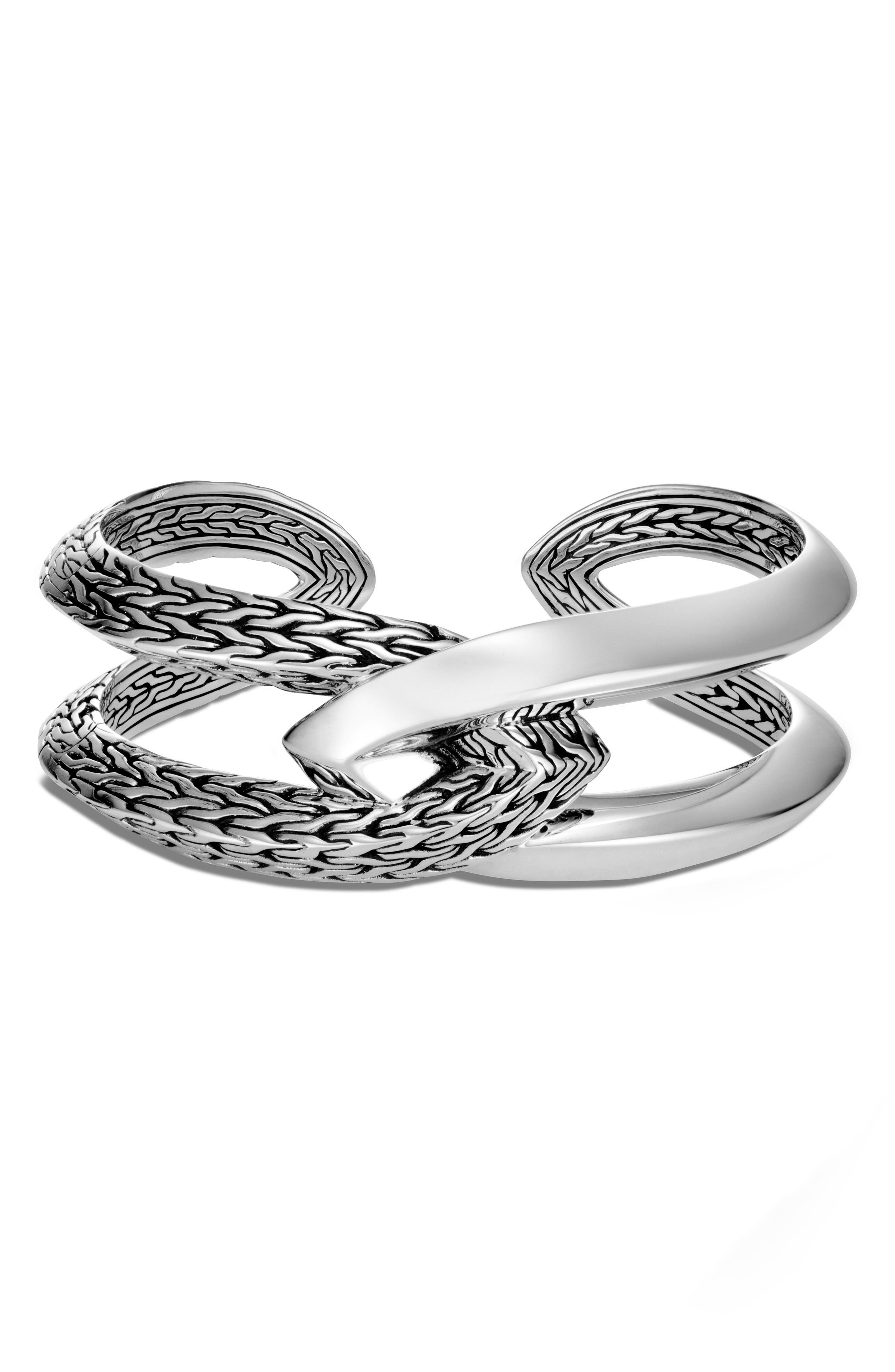John Hardy Classic Chain Knife Edge Kick Cuff