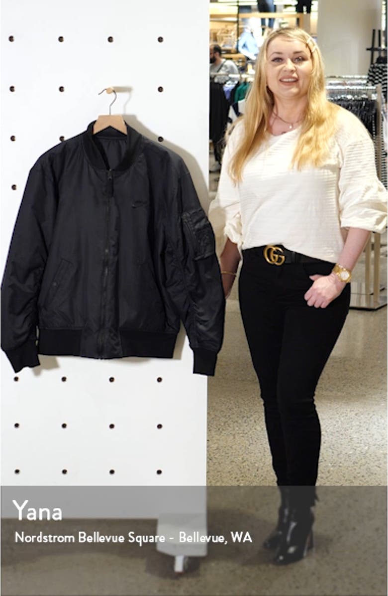 Sportswear Reversible Insulated Bomber Jacket, sales video thumbnail