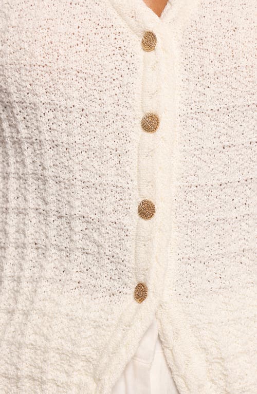 Petal And Pup Petal & Pup Davis Open Stitch Sweater Vest In White