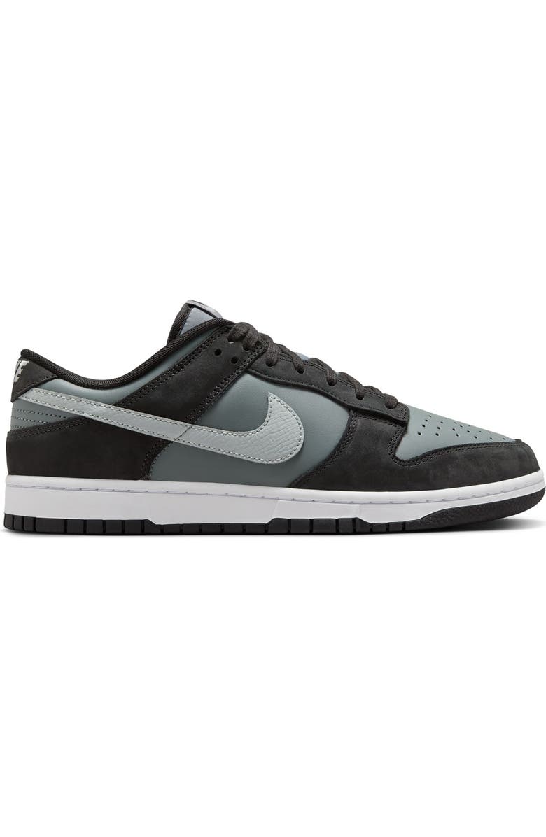 Nike Dunk Low Retro Basketball Sneaker, Alternate, color, Black/ Smoke Grey
