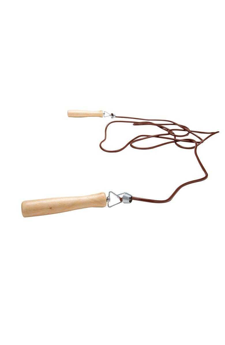 MIND READER Wood Handle Spring Loaded Tangle-Free Jump Rope, Alternate, color,