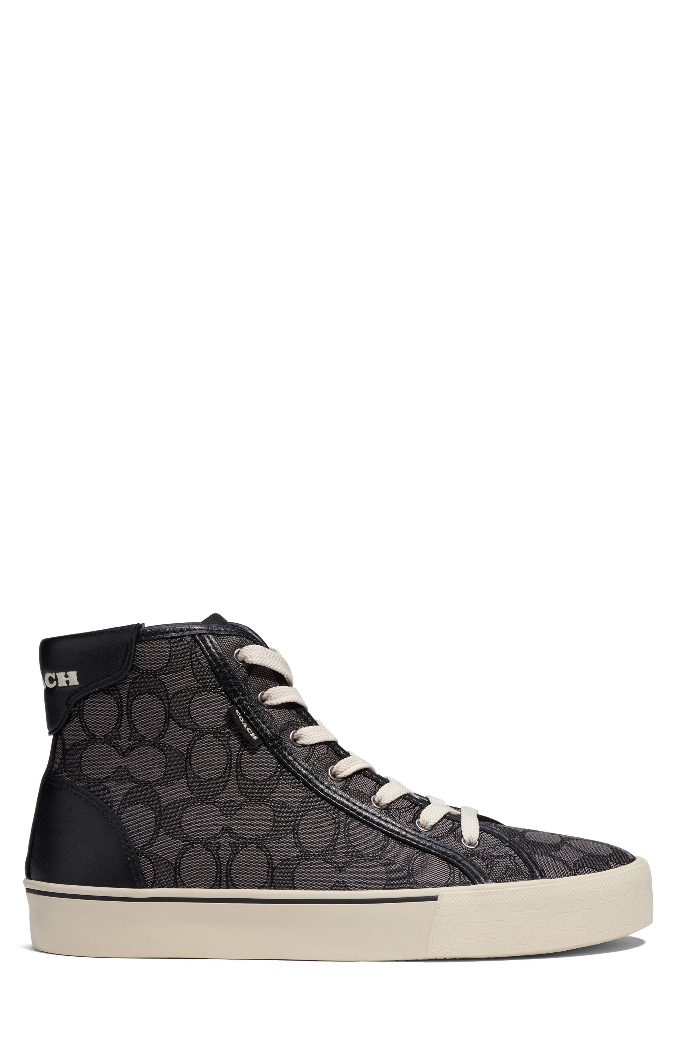 COACH Skate Signature Jacquard High Top Sneaker, Alternate, color, 
