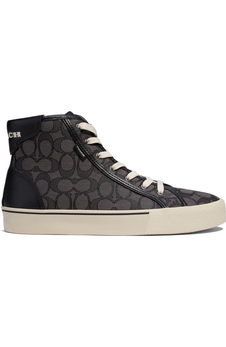 COACH Skate Signature Jacquard High Top Sneaker, Alternate, color,
