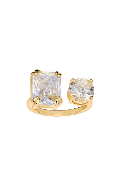 Crystal Open Band Ring