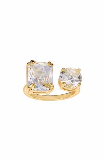 Crystal Open Band Ring