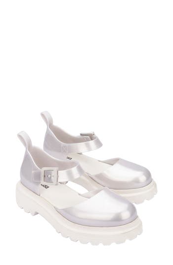 Melissa Ellie Sandal In Pearly White
