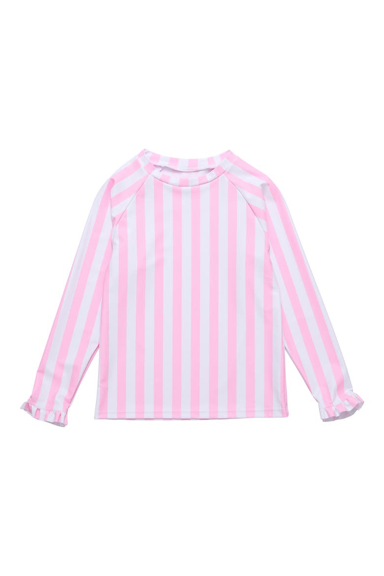 Kids' Stripe Rashguard, Main, color, PINK