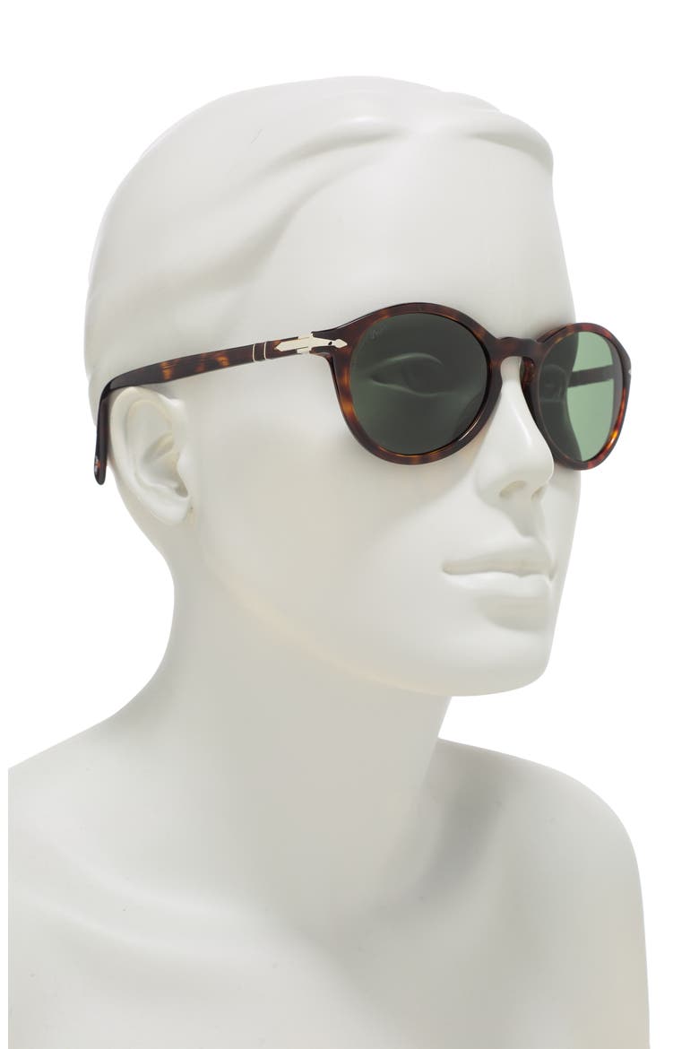 52mm Round Sunglasses, Alternate, color, BROWN