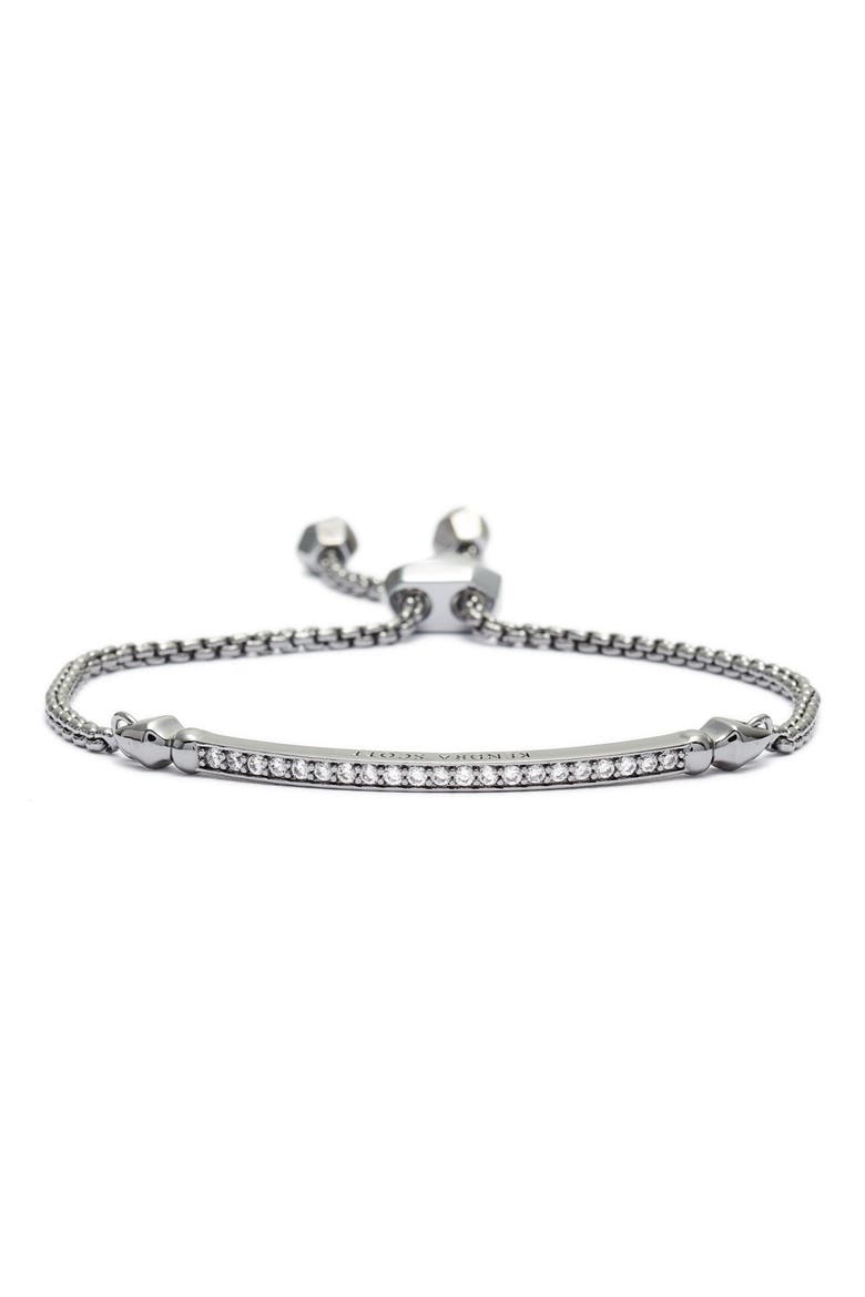 Ott Friendship Bracelet, Main, color, WHITE CZ/ HEMITITE