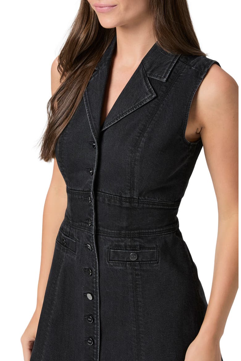 Vida Denim Minidress, Alternate, color, FADED DARKNESS