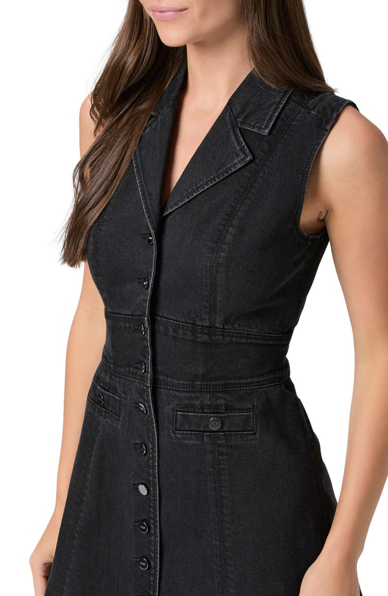 PAIGE Vida Denim Minidress, Alternate, color, Faded Darkness