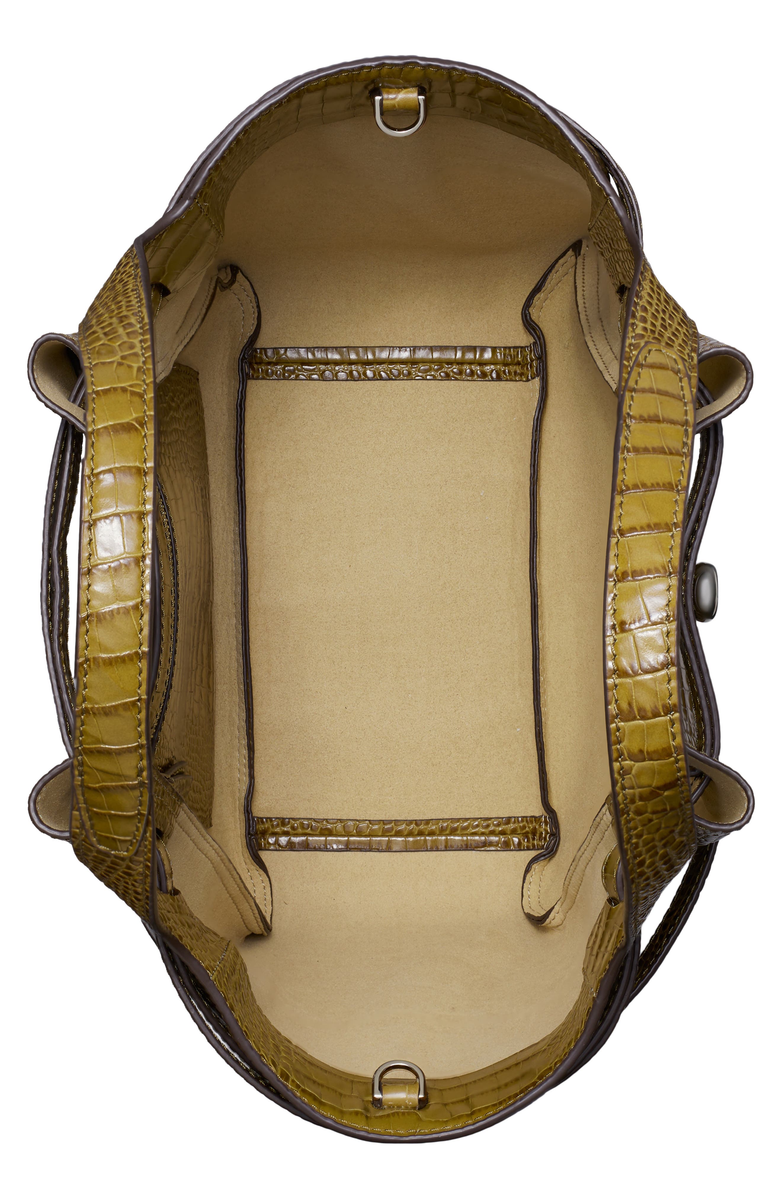 Tory Burch Small Romy Croc Embossed Leather Tote, Alternate, color, 