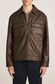 Mavi Jeans Faux Leather Harrington Jacket