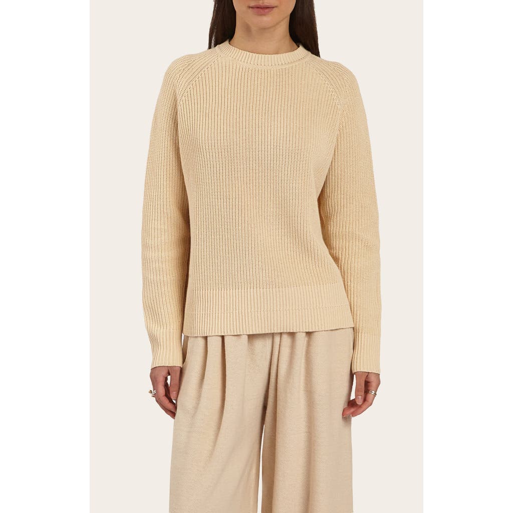 Oyun Romy Ribbed Crew In Crème