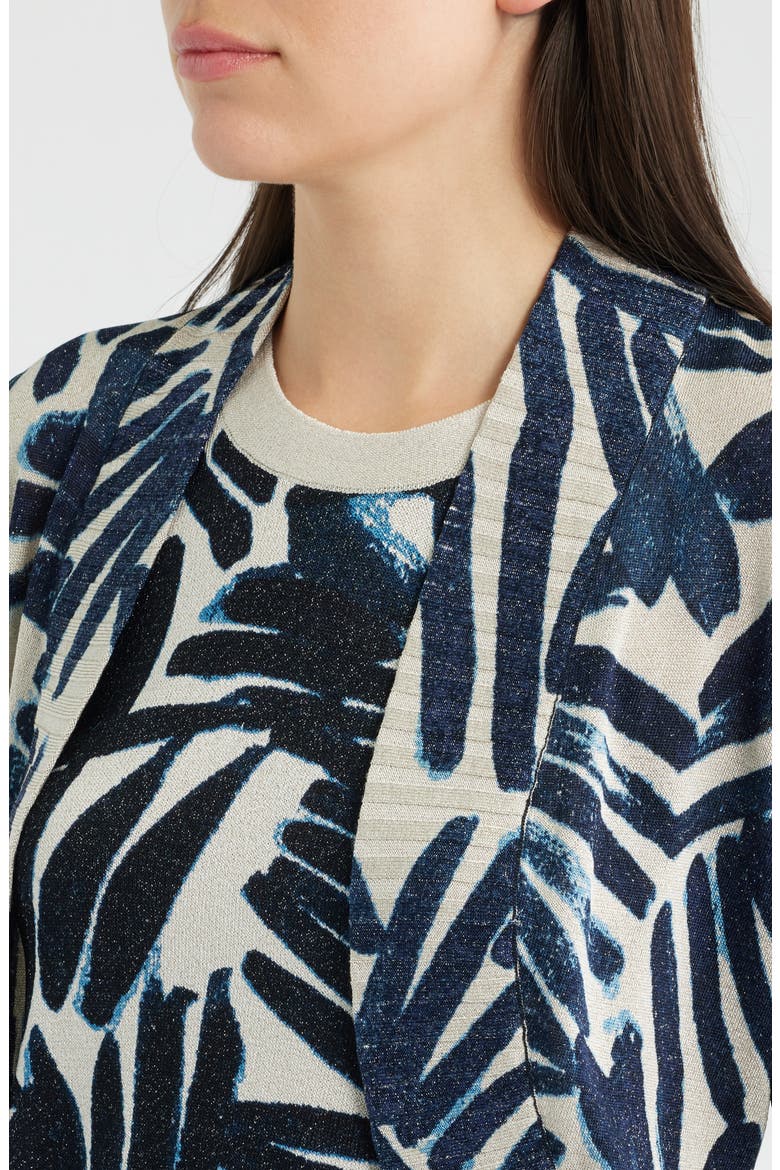 Painted Palms Cardigan, Alternate, color, INDIGO MULTI