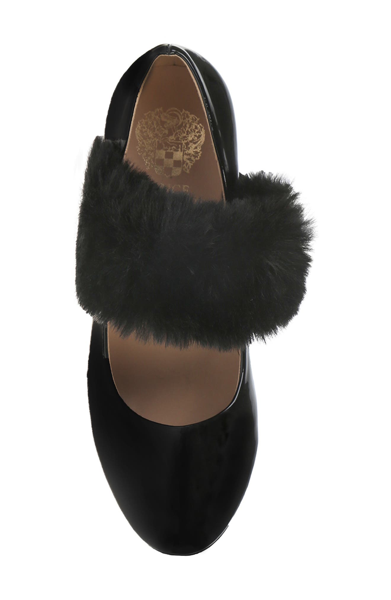 Vince Camuto Faux Fur Mary Jane Pump, Alternate, color, 