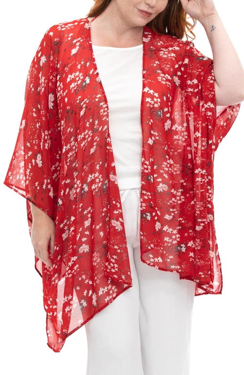 NINA LEONARD NINA LEONARD SEMI SHEER OPEN FRONT TOPPER 