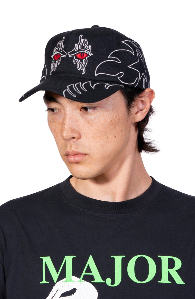 PLEASURES Afterlife Snapback Baseball Cap, Alternate, color, Black