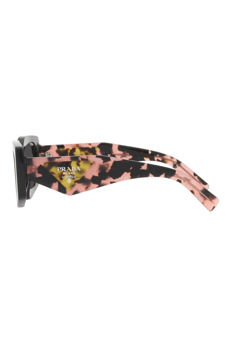 51mm Rectangular Sunglasses, Alternate, color, BLACK