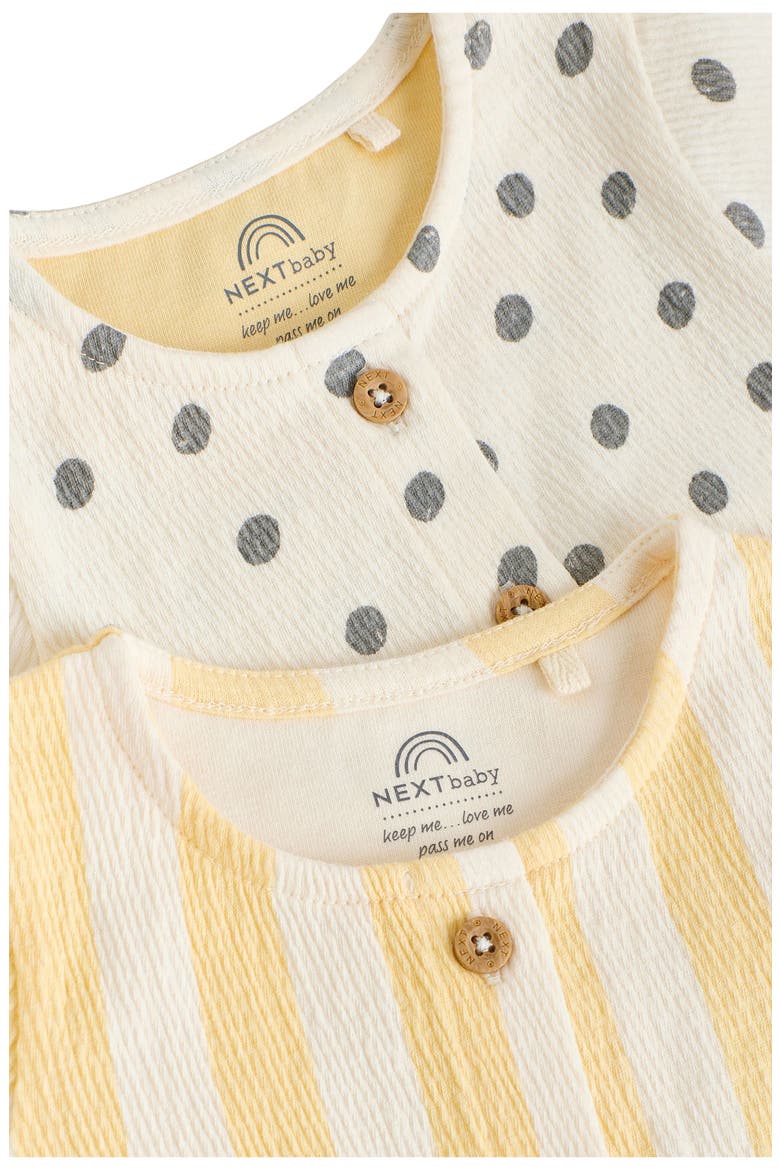 Pack of 2 Assorted Stretch Cotton Dresses, Alternate, color, YELLOW
