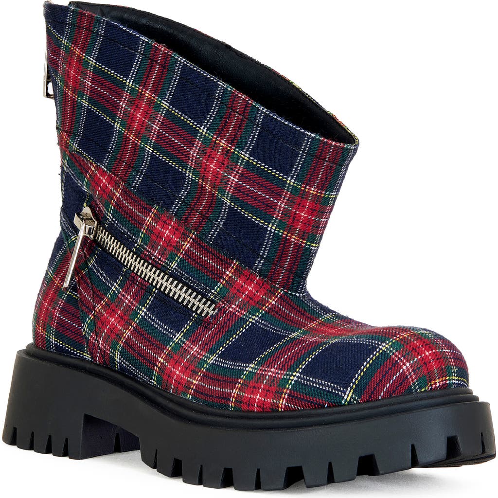 Azalea Wang Mohsen Lug Sole Bootie In Multi