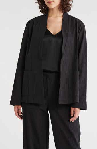 High Collar Stretch Organic Cotton Jacket