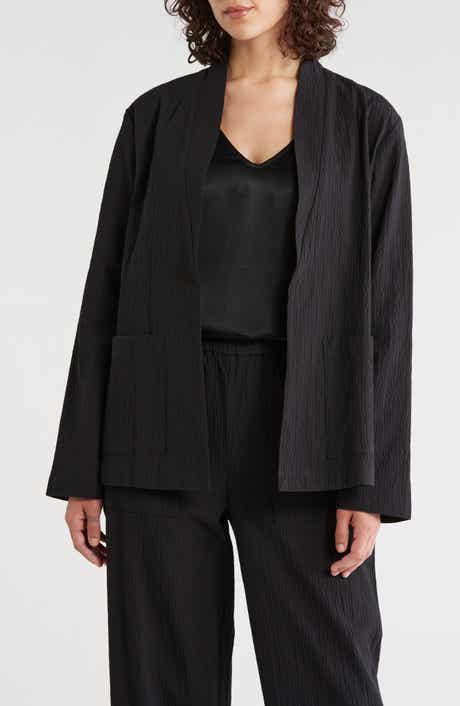 High Collar Stretch Organic Cotton Jacket
