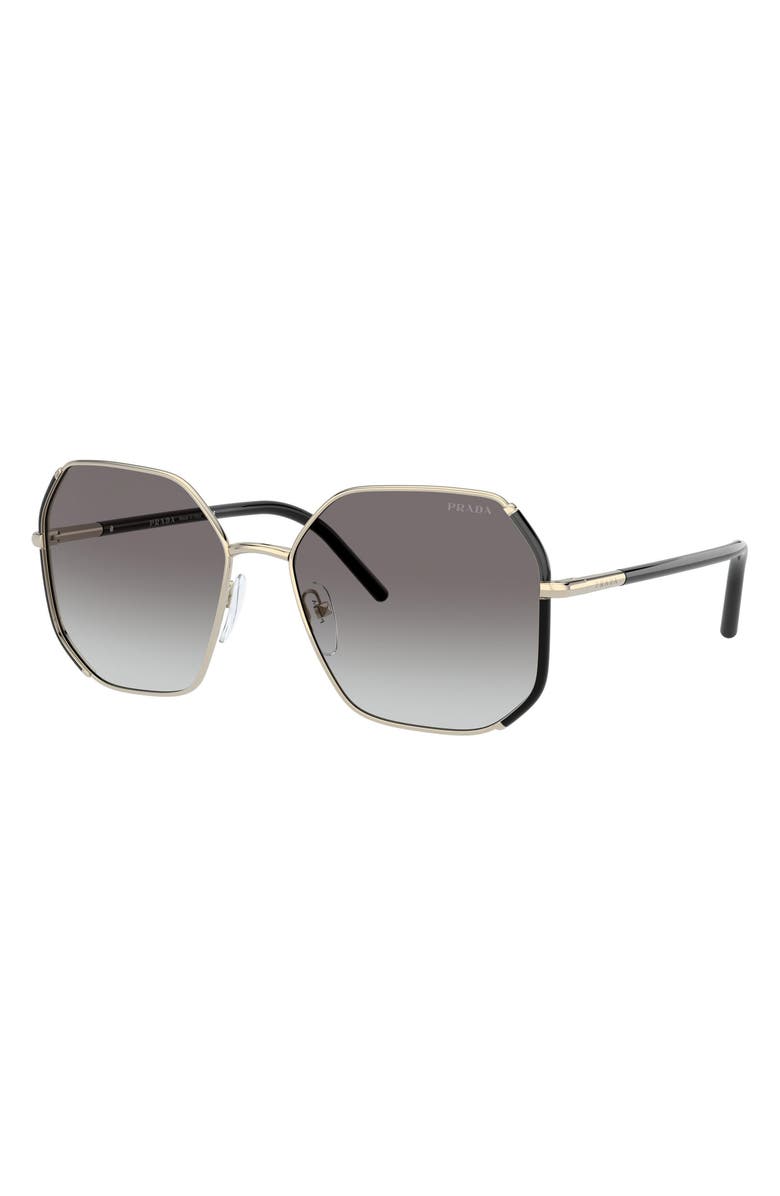 Prada 58mm Square Sunglasses, Alternate, color,