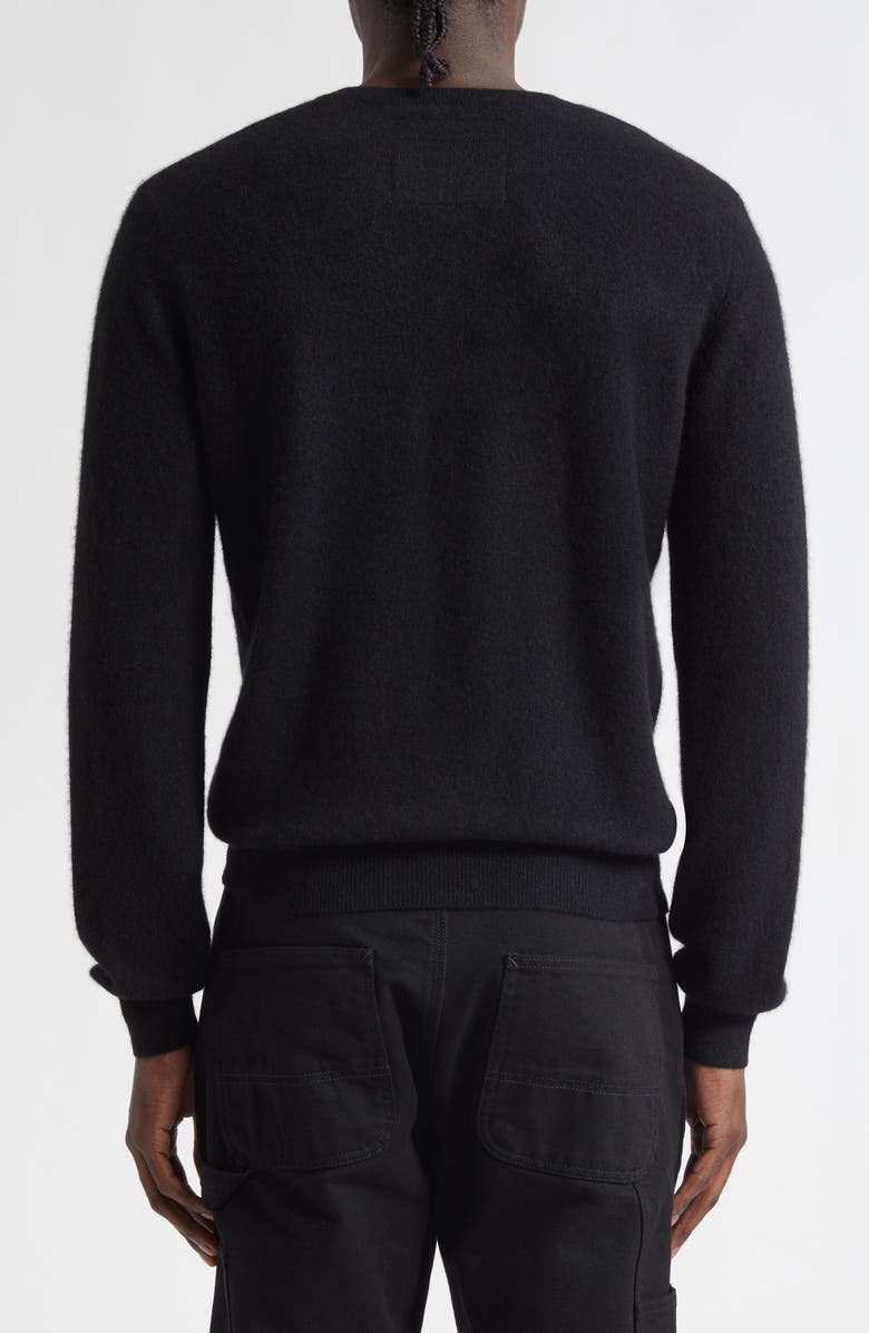 FRENCKENBERGER Mini Cashmere Crewneck Sweater, Alternate, color, Black