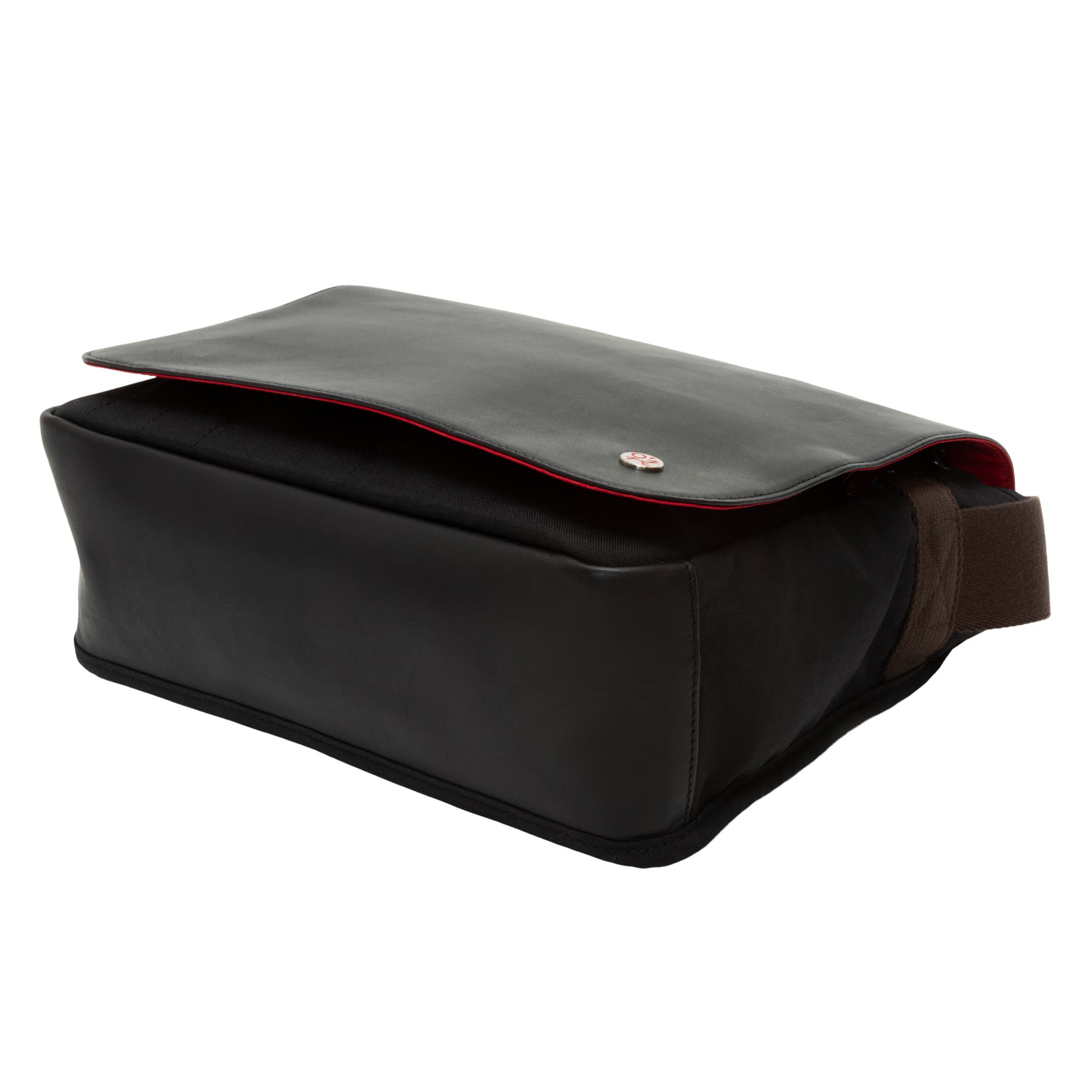 Manhattan Portage Waxed Nylon Sheridan Messenger Bag, Alternate, color, Black