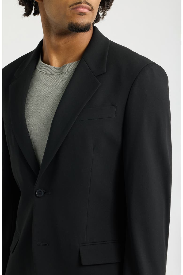 Slim Fit Wool Blend Sport Coat, Alternate, color, BLACK