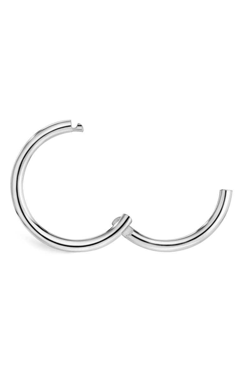 MARIA TASH 14K White Gold Plain Clicker, Alternate, color, 14K White Gold