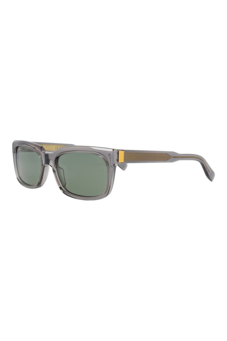57mm Square Sunglasses, Main, color, GREY GREY GREEN