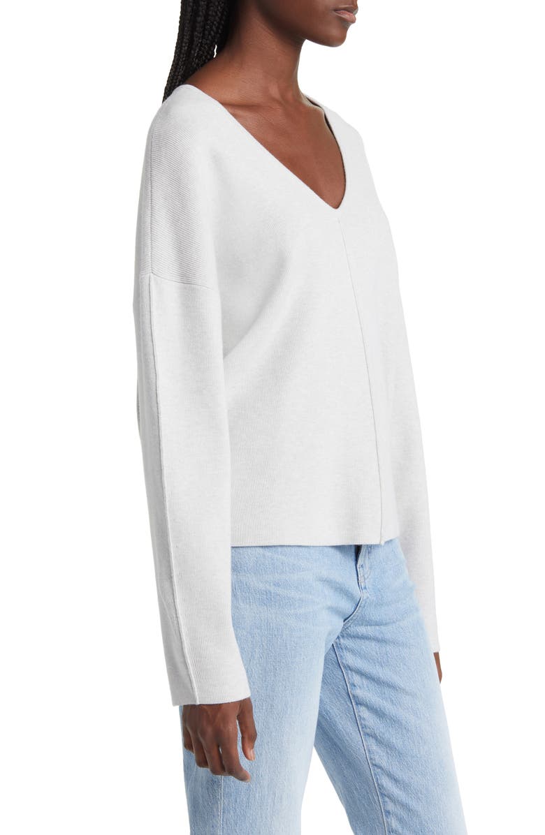 Rails Hollyn V-Neck Sweater, Alternate, color, Light Heather Grey