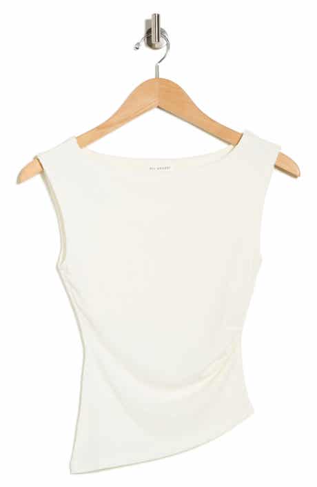 Blu Pepper Ribbed Ruched Top