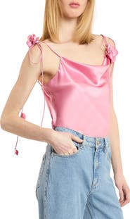 Cinq à Sept Marta Trailing Flower Silk Camisole